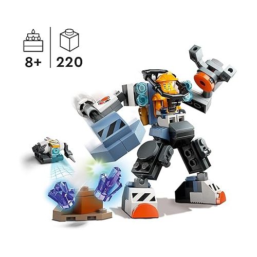  LEGO City Space Construction Mech Suit Building Set, Fun Space Toy for Kids Ages 6 and Up, Space Gift Idea for Boys and Girls Who Love Imaginative Play, includes Pilot Minifigure and Robot Toy, 60428