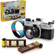 LEGO Creator 3 in 1 Retro Camera Toy, Transforms from Toy Camera to Retro Video Camera to Retro TV Set, Photography Gift for Boys and Girls Ages 8 Years Old and Up Who Enjoy Creative Play, 31147