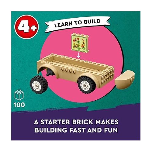  LEGO Friends Hot Dog Food Truck Toy with Mini Doll Characters and Cat Figure, Pretend Play Food, Toy Van, Creative Gift for Kids, Girls, and Boys, Ages 4 Years Old and Up, 42633