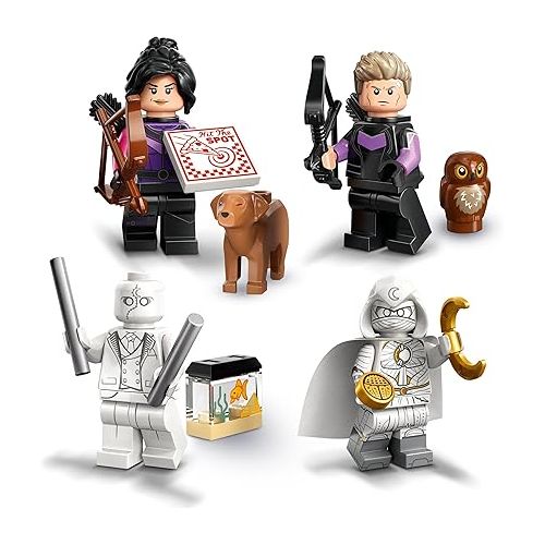  LEGO 71039 Marvel Series 2 Mini Figures, 1 of 12 Iconic Disney+ Characters to Collect in Each Bag, Includes Wolverine, Hawkeye, She-Hulk, Echo and More (1 Piece, Style Sent Randomly)