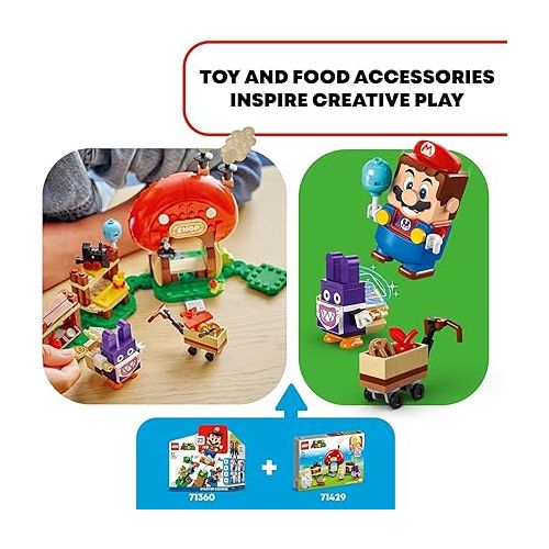  LEGO Super Mario Nabbit at Toad’s Shop Expansion Set, Build and Display Toy for Kids, Video Game Toy Gift Idea for Gamers, Boys and Girls Ages 7 and Up, 71429