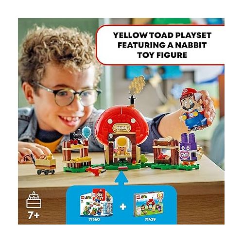  LEGO Super Mario Nabbit at Toad’s Shop Expansion Set, Build and Display Toy for Kids, Video Game Toy Gift Idea for Gamers, Boys and Girls Ages 7 and Up, 71429