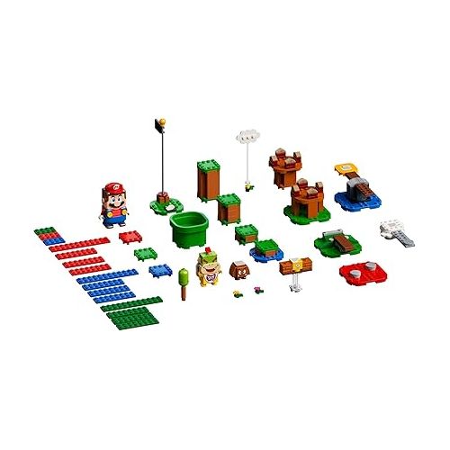  LEGO Super Mario Adventures with Mario Starter Course Set, Buildable Toy Game, Birthday Gift for Super Mario Bros. Fans and Kids Ages 6 and Up with Interactive Mario Figure and Bowser Jr., 71360