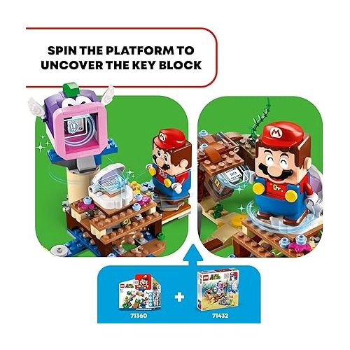  LEGO Super Mario Dorrie's Sunken Shipwreck Adventure Expansion Set, Super Mario Collectible Toy for Kids with Cheep Cheep, Cheep Chomp and Blooper Figures, Gift for Boys, Girls and Gamers, 71432