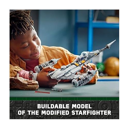  LEGO Star Wars The Mandalorian's N-1 Starfighter 75325 Building Set - The Book of Boba Fett, Featuring Baby Yoda Grogu and Droid Toy Figures, Birthday Gift idea for Kids, Boys & Girls Ages 9+