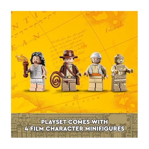  LEGO Indiana Jones Escape from The Lost Tomb 77013 Building Toy, Featuring a Mummy and an Indiana Jones Minifigure from Raiders of The Lost Ark Movie, Gift Idea for Kids Ages 8+
