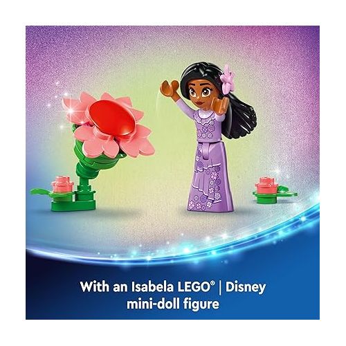  LEGO Disney Encanto Isabela’s Flowerpot, Buildable Orchid Flower Toy for Kids with Disney Encanto Mini-Doll, Disney Toy for Play and Display, Fun Disney Gift for 9 Year Old Girls and Boys, 43237