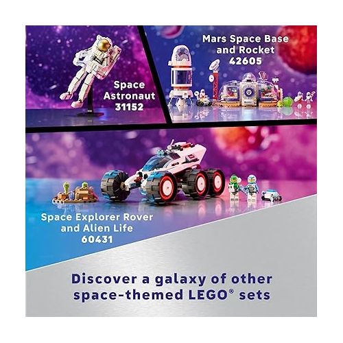  LEGO Technic Planet Earth and Moon in Orbit Building Set, Outer Space Birthday Gift for 10 Year Olds, Solar System Space Toy for Imaginative, Independent Play, Space Room Decor for Boys & Girls, 42179