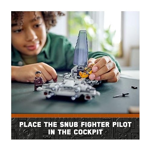  Lego Star Wars Pirate Snub Fighter 75346 Buildable Starfighter Playset Featuring Pirate Pilot and Vane Characters from The Mandalorian Season 3, Birthday Gift Idea for Boys and Girls Ages 8 and up