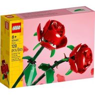 LEGO Roses Building Kit, Artificial Flowers for Home Decor, Unique Gift for Her or Him for Anniversaries, Botanical Collection Set for Build and Display, Gift to Build Together, 40460