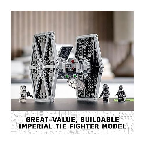  LEGO Star Wars Imperial TIE Fighter 75300 Building Toy with Stormtrooper and Pilot Minifigures from The Skywalker Saga For 8+ Years