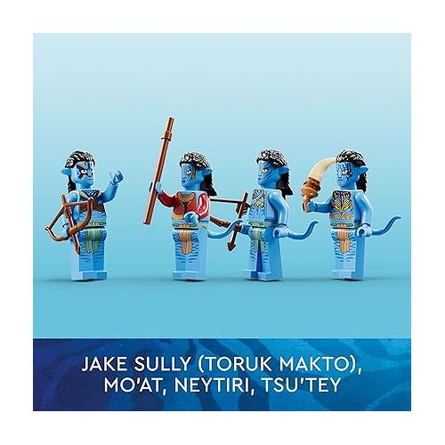  LEGO Avatar Toruk Makto & Tree of Souls 75574 Building Set - Movie Inspired Toy Set with Jake Sully and Neytiri Minifigures, Direhorse Animal Figure, Glow in The Dark Pandora Adventure