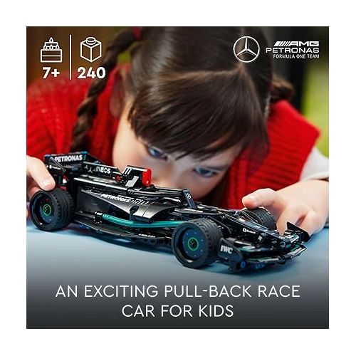  LEGO Technic Mercedes-AMG F1 W14 E Performance Pull-Back Car Toy, Vehicle Building Set for Boys and Girls, Mercedes Race Car Toy Model, Gift for Kids Ages 7 and Up, 42165