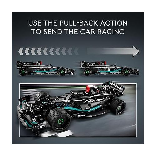  LEGO Technic Mercedes-AMG F1 W14 E Performance Pull-Back Car Toy, Vehicle Building Set for Boys and Girls, Mercedes Race Car Toy Model, Gift for Kids Ages 7 and Up, 42165