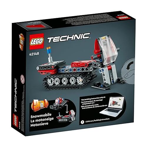  LEGO Technic Snow Groomer to Snowmobile 42148, 2in1 Vehicle Model Set, Engineering Toys, Winter Construction Toy for Kids, Boys, Girls 7+ Years Old, Birthday Gift Idea