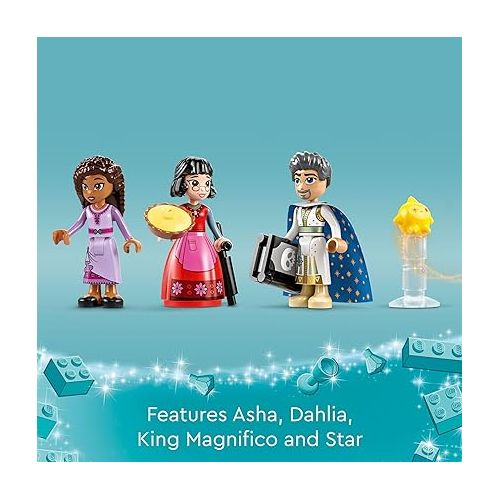  LEGO Disney Wish: King Magnifico’s Castle 43224 Building Toy Set, A Collectible Set for Kids Ages 7 and up to Play Out Favorite Scenes from The Disney Movie, Inspire Pretend Play Within The Palace