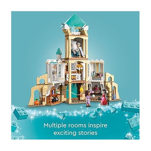  LEGO Disney Wish: King Magnifico’s Castle 43224 Building Toy Set, A Collectible Set for Kids Ages 7 and up to Play Out Favorite Scenes from The Disney Movie, Inspire Pretend Play Within The Palace