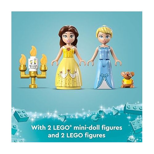  LEGO Disney Princess Creative Castles 43219?, Toy Castle Playset with Belle and Cinderella Mini-Dolls and Bricks Sorting Box, Travel Toys for Girls and Boys, Sensory Toy for Kids Ages 6+