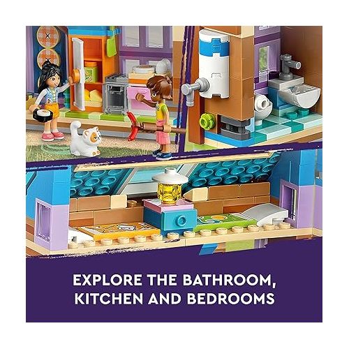  LEGO Friends Mobile Tiny House 41735, Forest Camping Dollhouse Pretend Play Set with Toy Car to Enjoy The Great Outdoors, includes Leo & Liann Friendship Mini-Dolls, Gift Idea for Kids 7 Plus