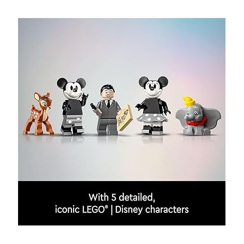  Lego Disney Walt Disney Tribute Camera 43230 Disney Fan Building Set, Celebrate Disney 100 with a Collectible Piece Perfect for Play and Display, Makes a Fun Gift for Adult Builders and Fans