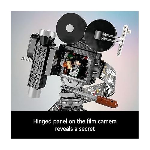  Lego Disney Walt Disney Tribute Camera 43230 Disney Fan Building Set, Celebrate Disney 100 with a Collectible Piece Perfect for Play and Display, Makes a Fun Gift for Adult Builders and Fans