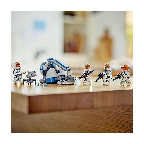  LEGO Star Wars 332nd Ahsoka’s Clone Trooper Battle Pack 75359 Building Toy Set with 4 Star Wars Figures Including Clone Captain Vaughn, Star Wars Toy for Kids Ages 6-8 or any Fan of The Clone Wars