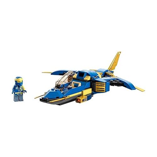  LEGO NINJAGO Jay’s Lightning Jet EVO 71784, Upgradable Toy Plane, Ninja Airplane Building Set, Collectible Birthday Gift Idea for Grandchildren, Kids, Boys and Girls Ages 7 and Up