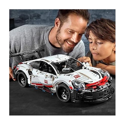  LEGO Technic Porsche 911 RSR Race Car Model Building Kit 42096, Advanced Replica, Exclusive Collectible Set, Gift for Kids, Boys & Girls