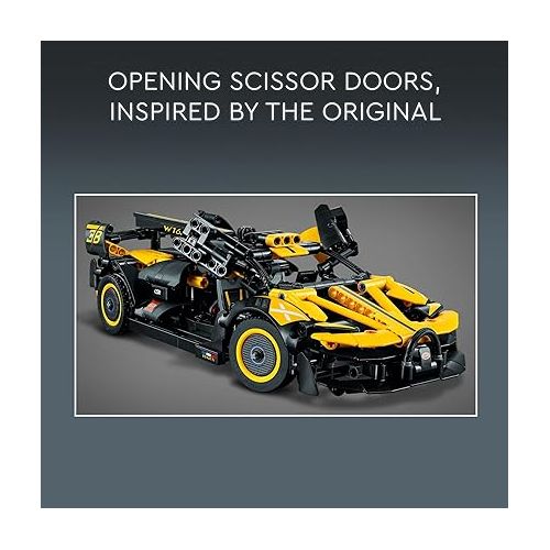  LEGO Technic Bugatti Bolide Racing Car Building Set - Model and Race Engineering Toy for Back to School, Collectible Sports Car Construction Kit for Boys, Girls, and Teen Builders Ages 9+, 42151