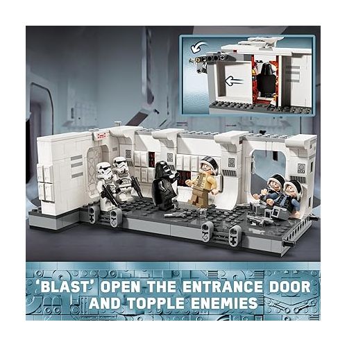  LEGO Star Wars: A New Hope Boarding The Tantive IV Fantasy Toy, Collectible Star Wars Toy with Exclusive 25th Anniversary Minifigure Clone Trooper Fives, Gift Idea for Kids Ages 8 and Up, 75387