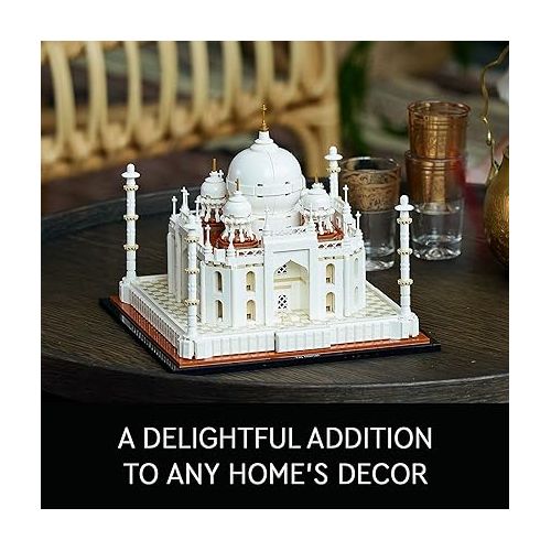  LEGO Architecture Taj Mahal 21056 Building Set - Landmarks Collection, Display Model, Collectible Home Decor Gift Idea and Model Kits for Adults and Architects to Build