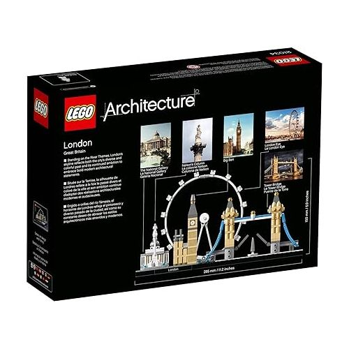  LEGO Architecture London Skyline Collection 21034 Building Set Model Kit and Gift for Kids and Adults (468 pieces)