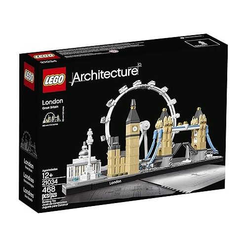  LEGO Architecture London Skyline Collection 21034 Building Set Model Kit and Gift for Kids and Adults (468 pieces)