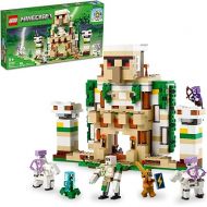 LEGO Minecraft The Iron Golem Fortress 21250 Building Toy Set, Playset Featuring a Crystal Knight and Golden Knight, A Fortress and a Giant Golem, Build and Display Minecraft Toy for 9 Year Old Kids