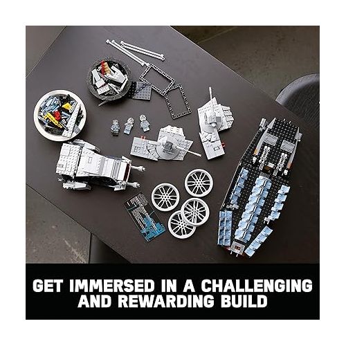  LEGO Star Wars at-at Walker 75313 Buildable Model - Collectible Set for Adults, Ultimate Build and Display Set, 9 Minifigures Including General Veers, Luke Skywalker, Snowtroopers and at-at Drivers