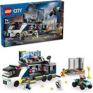 LEGO City Police Mobile Crime Lab Truck Toy, Pretend Play Police Toy, Includes Quad Bike, 2 Officers, 1 Scientist and 2 Crook Minifigures, Police Truck Toy for Kids Ages 7 Plus, 60418