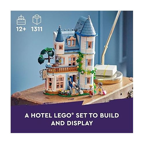  LEGO Friends Castle Bed and Breakfast Hotel Playset for Kids Ages 12 and Up, with 4 Mini Dolls, a Dog Toy Figure and Accessories, Castle Toy Gift Idea for Girls, Boys and Teens, 42638