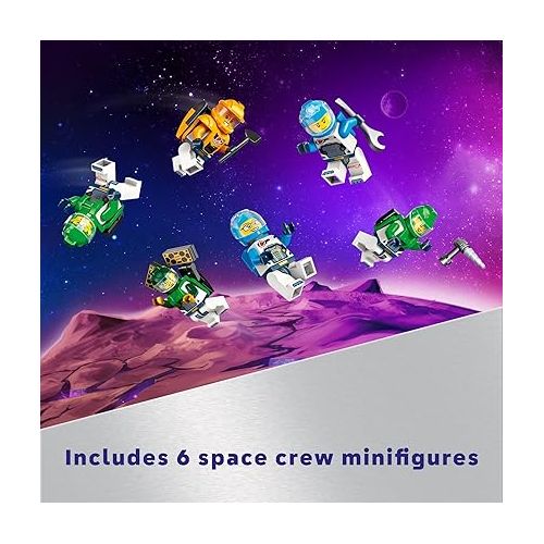  LEGO City Modular Space Station STEM Toy, Modular Exploration Science Toy with 6 Astronaut Minifigures, Gifts for Boys, Girls, and Kids Ages 7 and Up, Building Toy for Kids, 60433