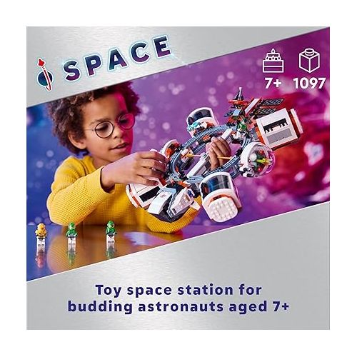  LEGO City Modular Space Station STEM Toy, Modular Exploration Science Toy with 6 Astronaut Minifigures, Gifts for Boys, Girls, and Kids Ages 7 and Up, Building Toy for Kids, 60433