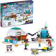 LEGO Friends Igloo Holiday Adventure 41760 Building Toy Set for Ages 8+, with 3 Dolls, 2 Dog Characters, A Winter Themed Gift for Kids 8-10 Who Love Snowy Adventures, Dog Sledding and Pretend Play