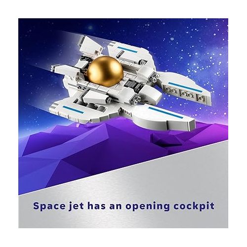 LEGO Creator 3 in 1 Space Astronaut Toy, Building Set Transforms from Astronaut Figure to Space Dog to Viper Jet, Space-Themed Gift Idea for Boys and Girls Ages 9 Years Old and Up, 31152