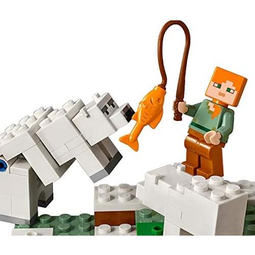  [아마존 핫딜]  [아마존핫딜]LEGO Minecraft 21142 The Polar Igloo, Minifiguren und Spielzeug