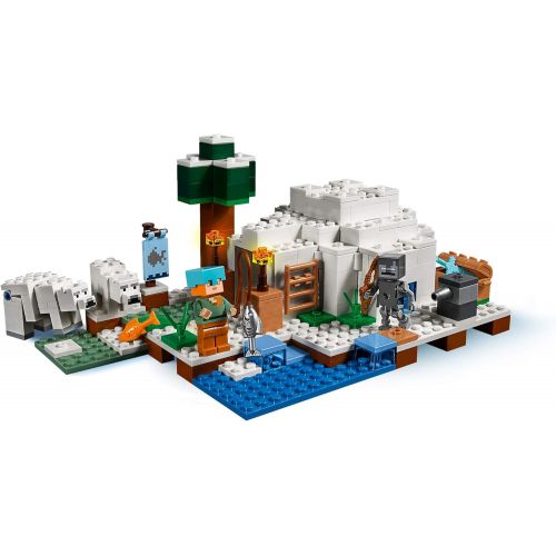  [아마존 핫딜]  [아마존핫딜]LEGO Minecraft 21142 The Polar Igloo, Minifiguren und Spielzeug