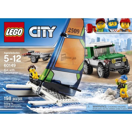  LEGO City Great Vehicles 4x4 with Catamaran 60149 Childrens Toy