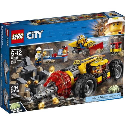  LEGO City Mining Heavy Driller 60186 Building Kit (294 Piece)