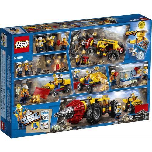  LEGO City Mining Heavy Driller 60186 Building Kit (294 Piece)