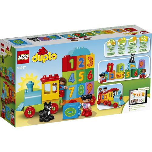  LEGO DUPLO My First Number Train 10847 Learning and Counting Train Set Building Kit and Educational Toy for 1 1/2-3 Year Olds (23 pieces)