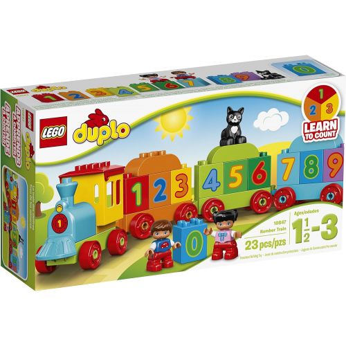  LEGO DUPLO My First Number Train 10847 Learning and Counting Train Set Building Kit and Educational Toy for 1 1/2-3 Year Olds (23 pieces)