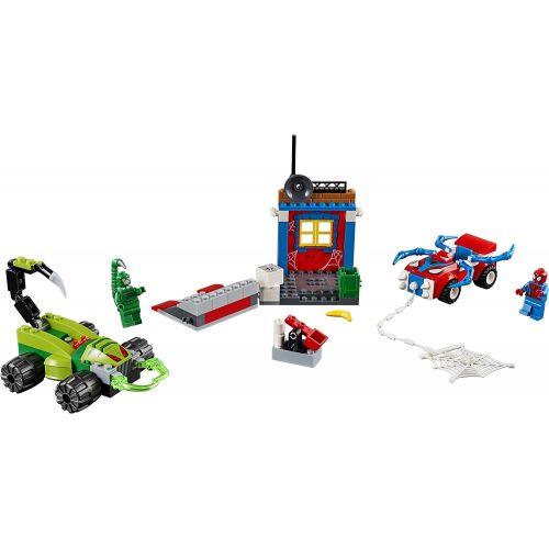  LEGO Juniors/4+ Marvel Super Heroes Spider-Man vs. Scorpion Street Showdown 10754 Building Kit (125 Pieces)