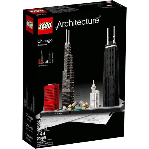  LEGO Architecture Chicago 21033 Skyline Building Blocks Set (444 pieces)